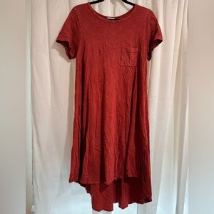 LulaRoe Rust Color Dress - Size S
